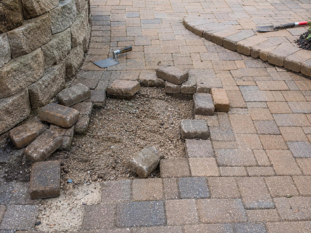 Paver repair and restoration service in Jacksonville