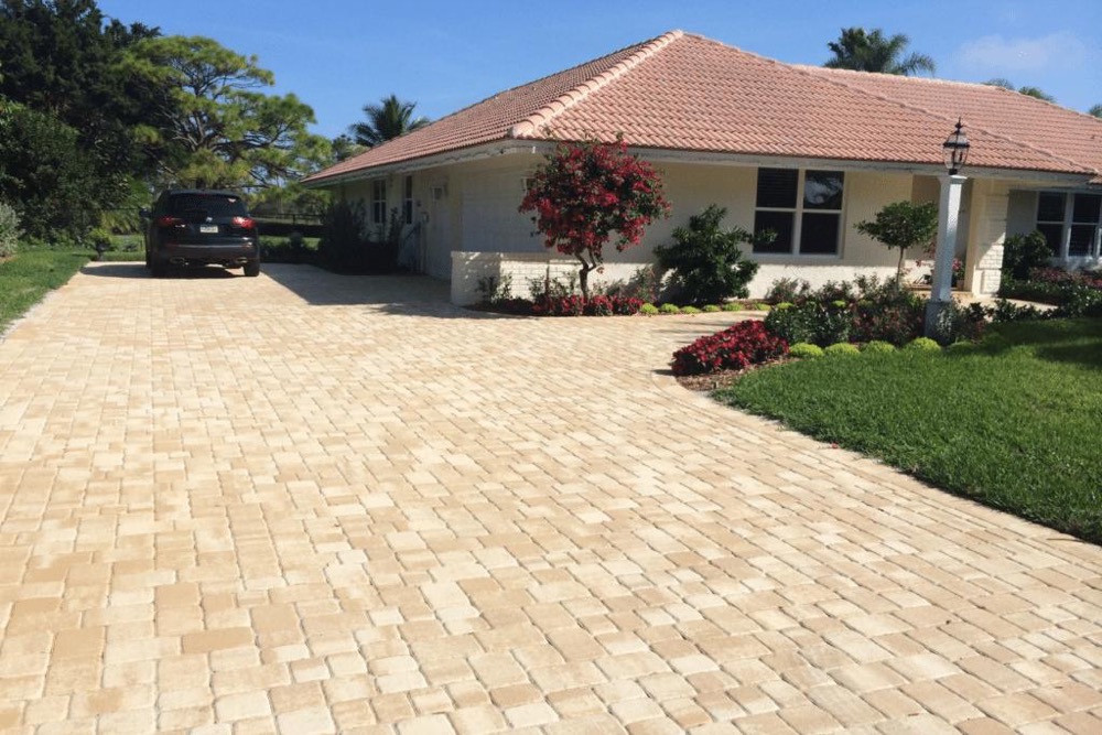Sealed paver patio maintenance in Jacksonville