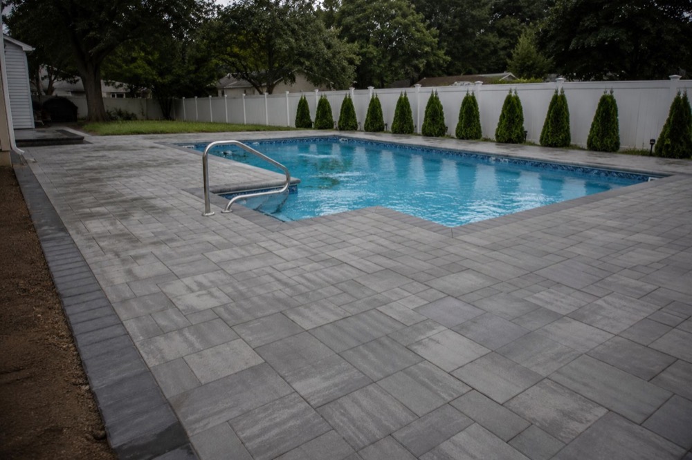 Pool deck paver installation in Jacksonville